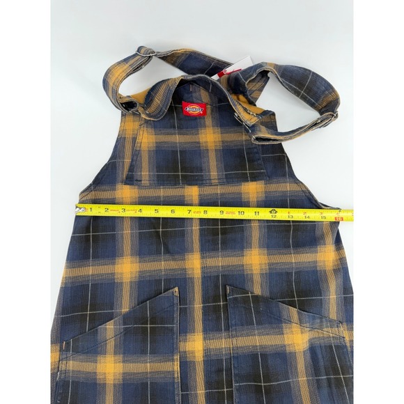 Dickies Plaid Overall Dress Juniors M Skirtall Pinafore NWT Y2K Grunge Skater - Picture 8 of 11